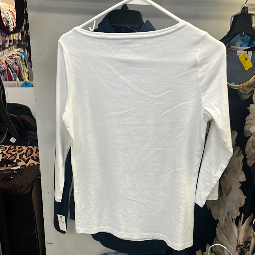 Women's White Top - Talbots - Picture 5 of 5